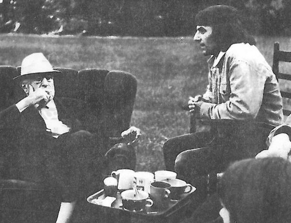 Ernst Bloch mit Rudi Dutschke, vermutlich 1968 