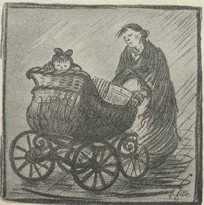 Umschlag-Illustration von Heinrich Zille für “Das tägliche Brot” 