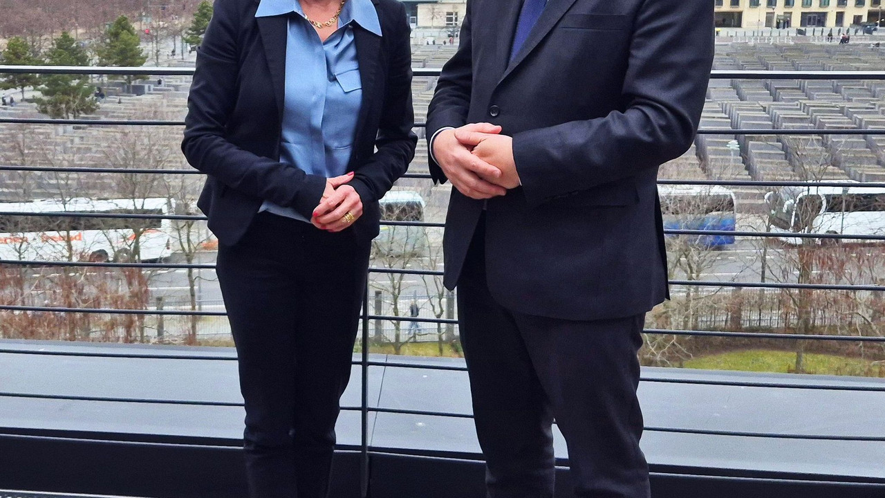 Antrittsbesuch belgischer Botschafter S.E. Piet Heirbaut bei Heike Raab in Berlin
