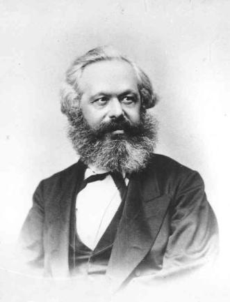 Portraitfoto, Marx mit langem, meliertem Bart